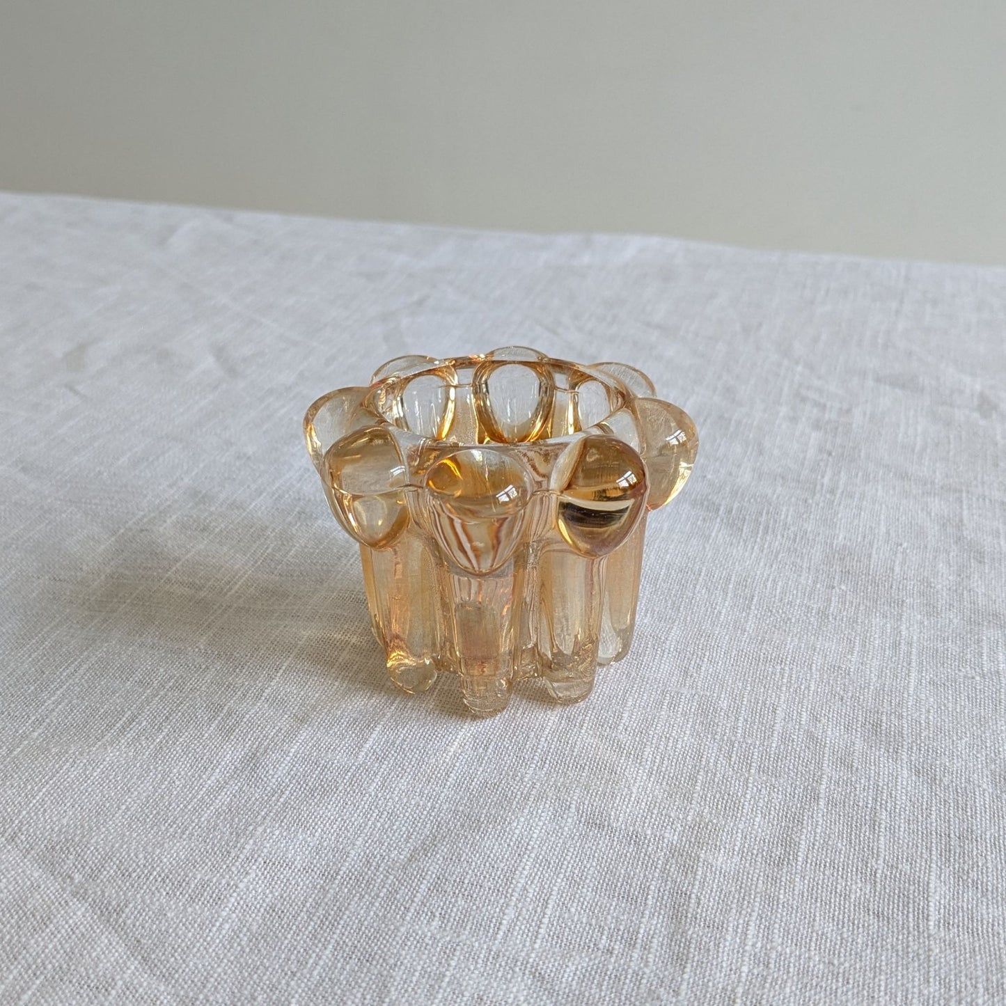 French Peach Candle Holder