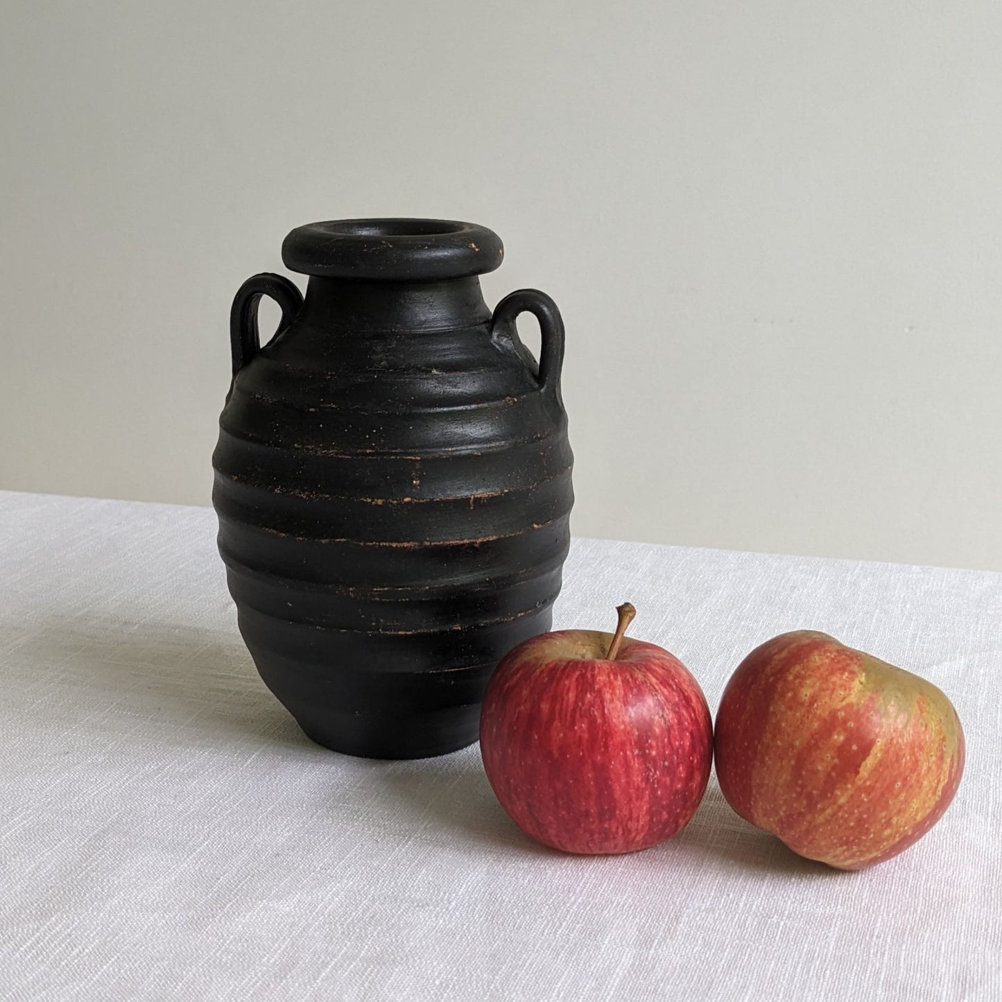 Primitive Ribbed Amphora Vase