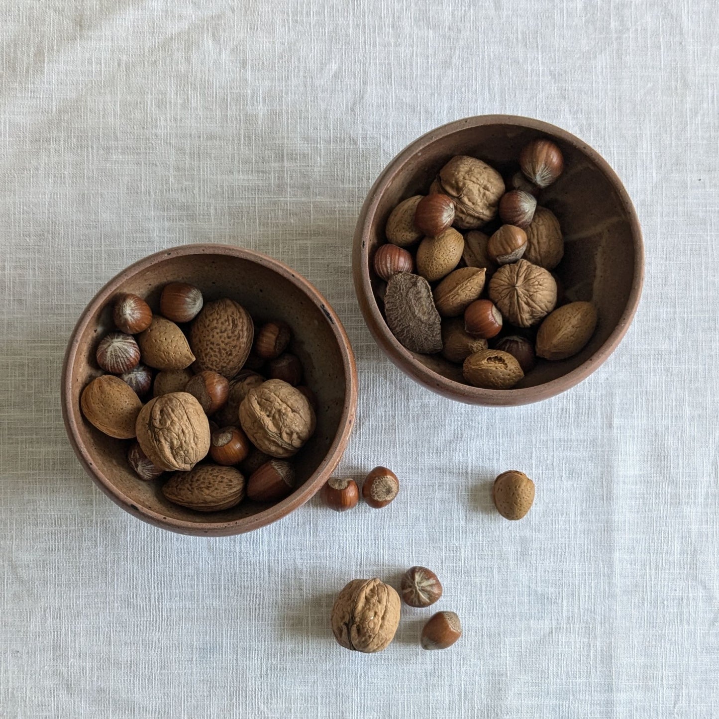 Pair of Rustic Nibble Bowls