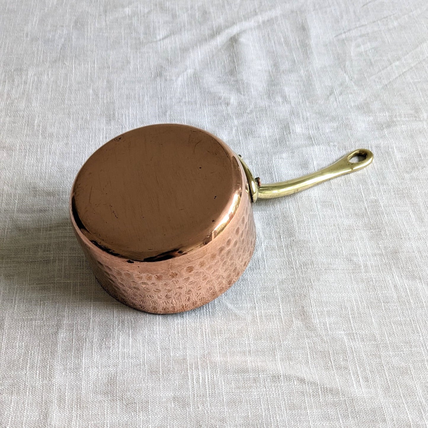 Hammered Copper Saucepan