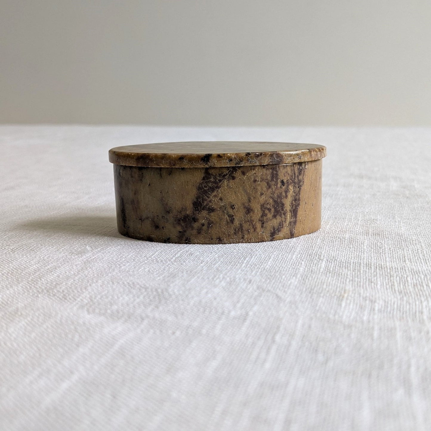 Oval Soapstone Box