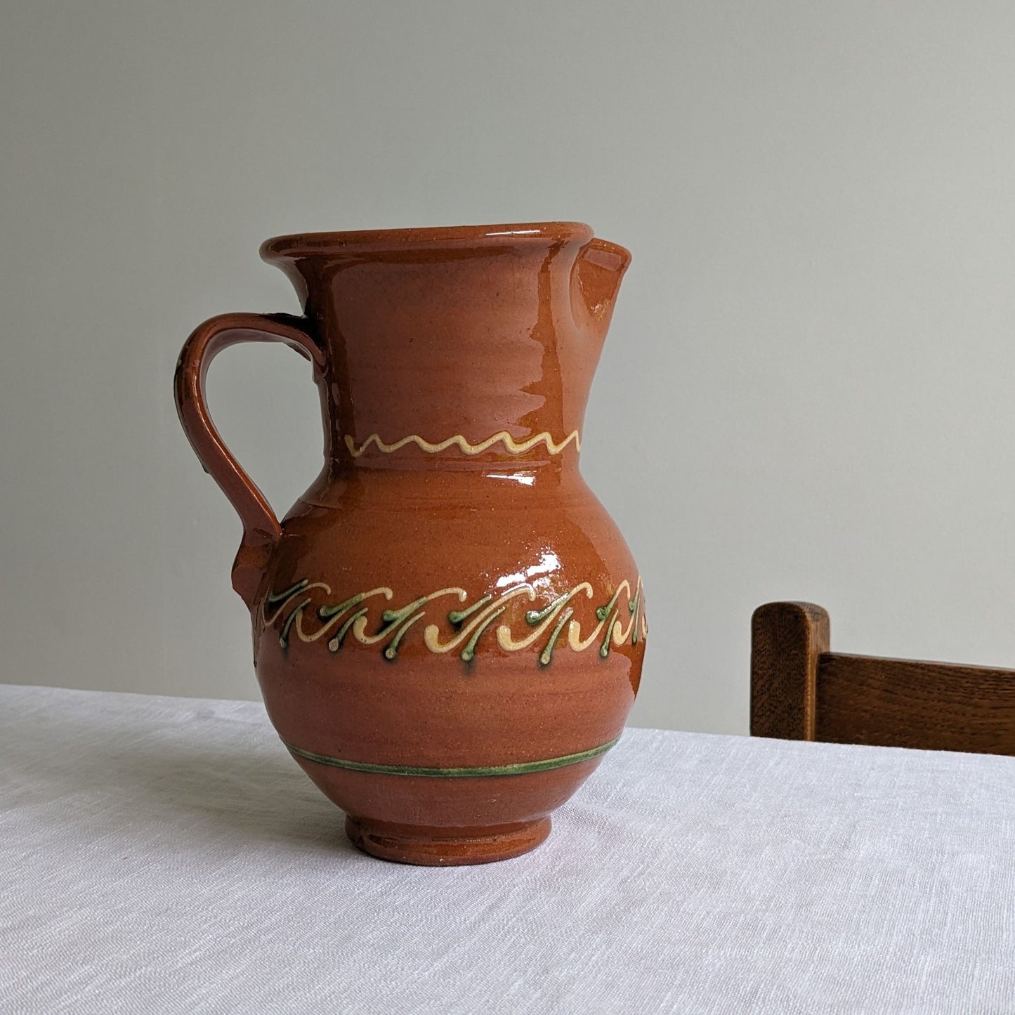 Painted Terracotta Jug