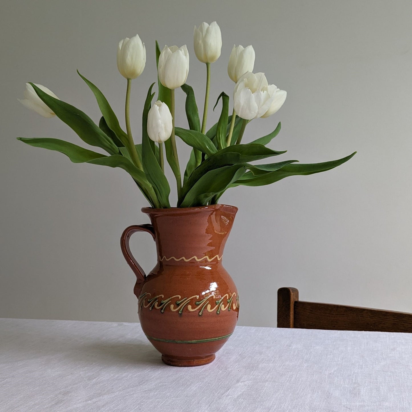 Painted Terracotta Jug