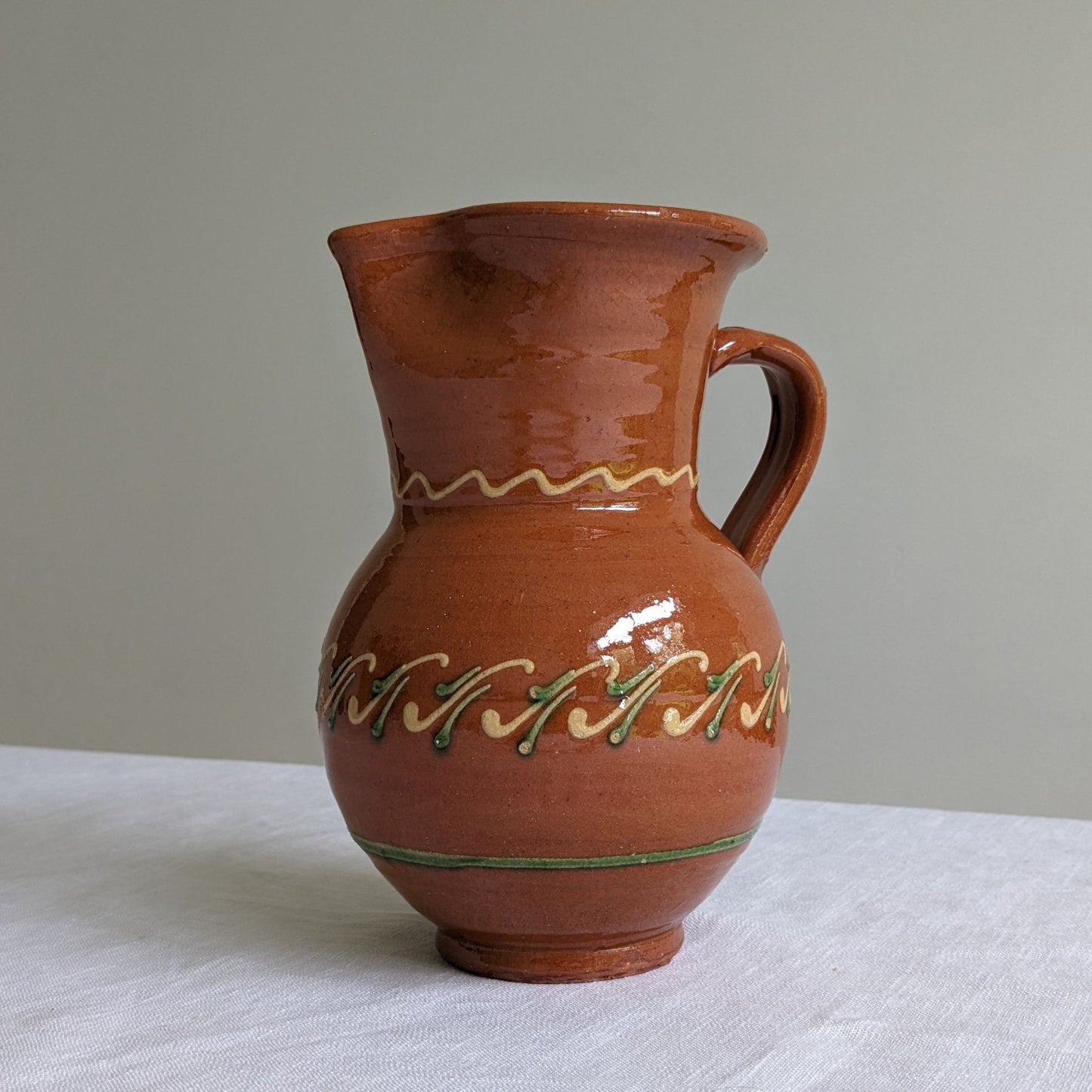 Painted Terracotta Jug