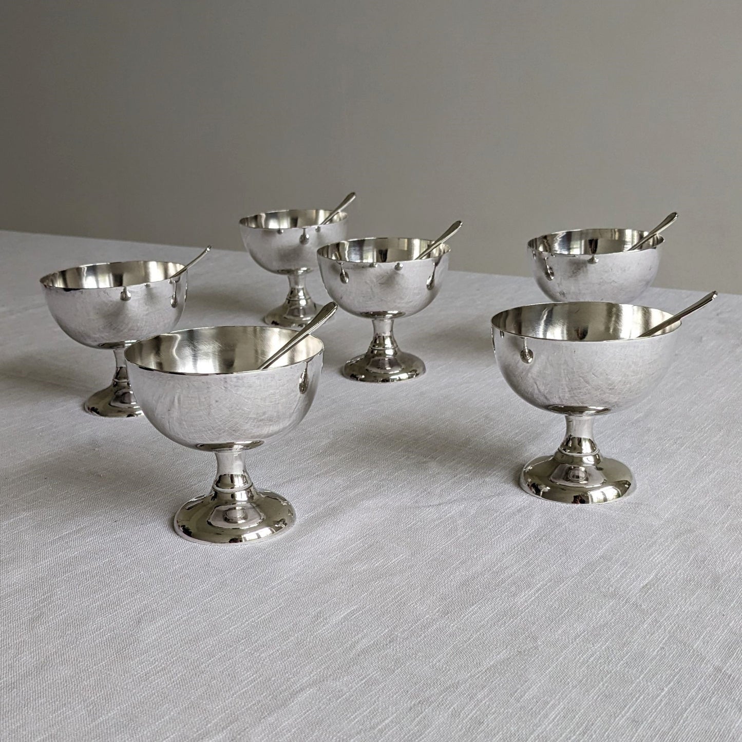 Metal Ice Cream Bowls