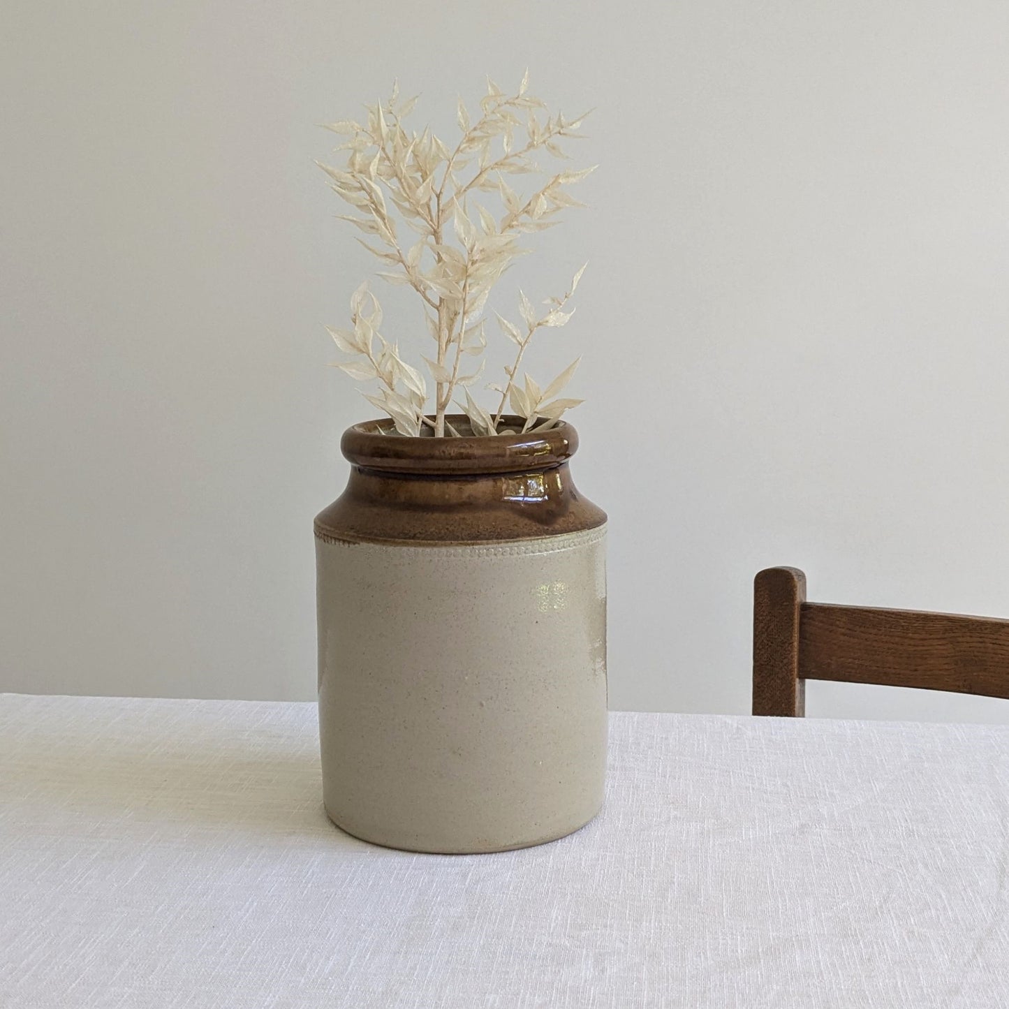 Stoneware Storage Jar