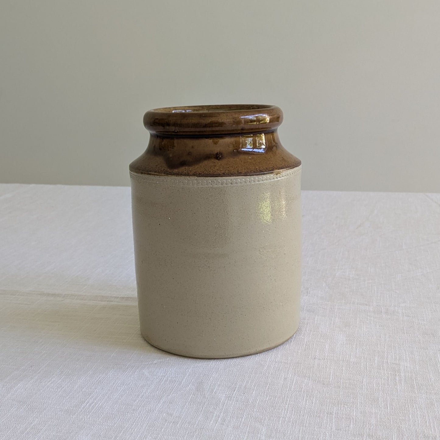 Stoneware Storage Jar