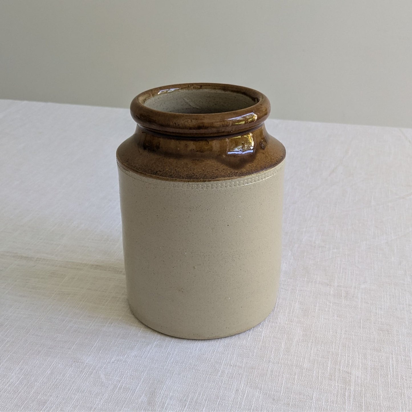 Stoneware Storage Jar