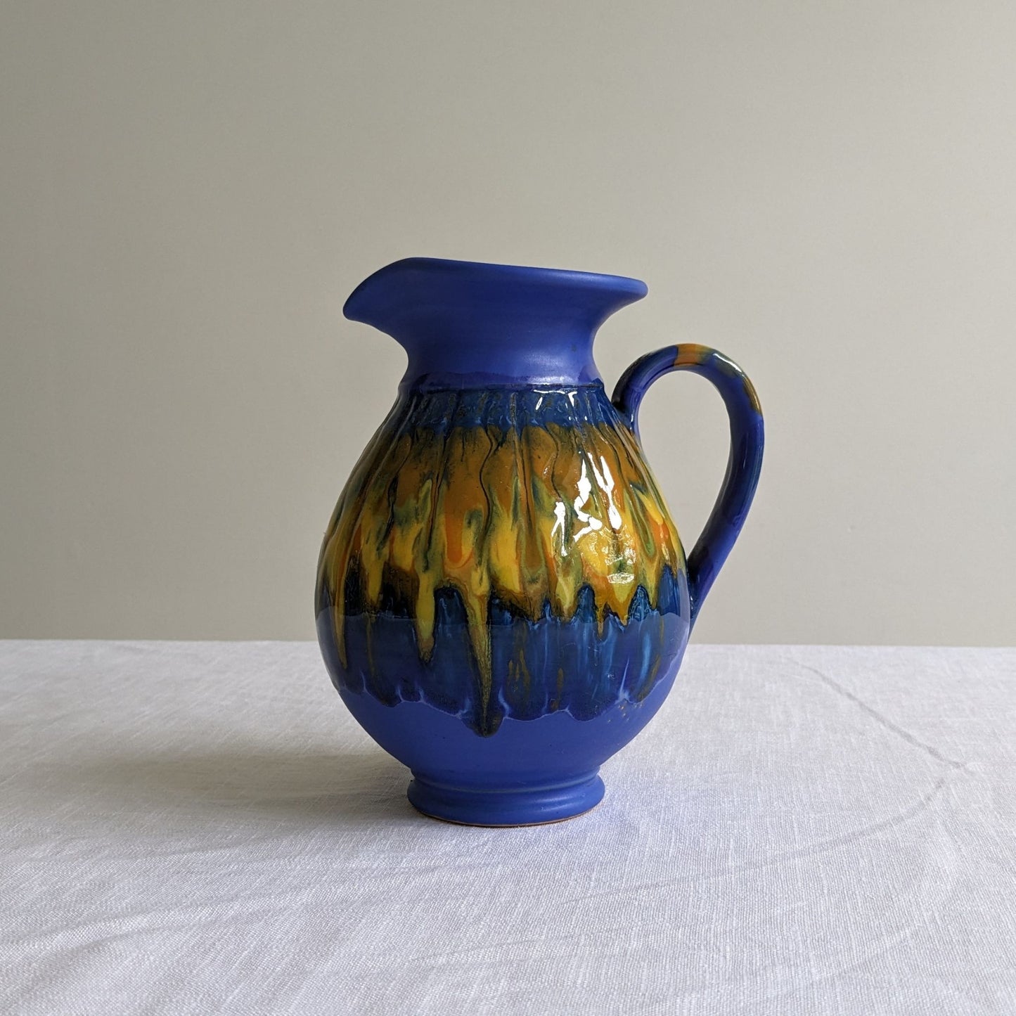 Greek Drip Glaze Jug