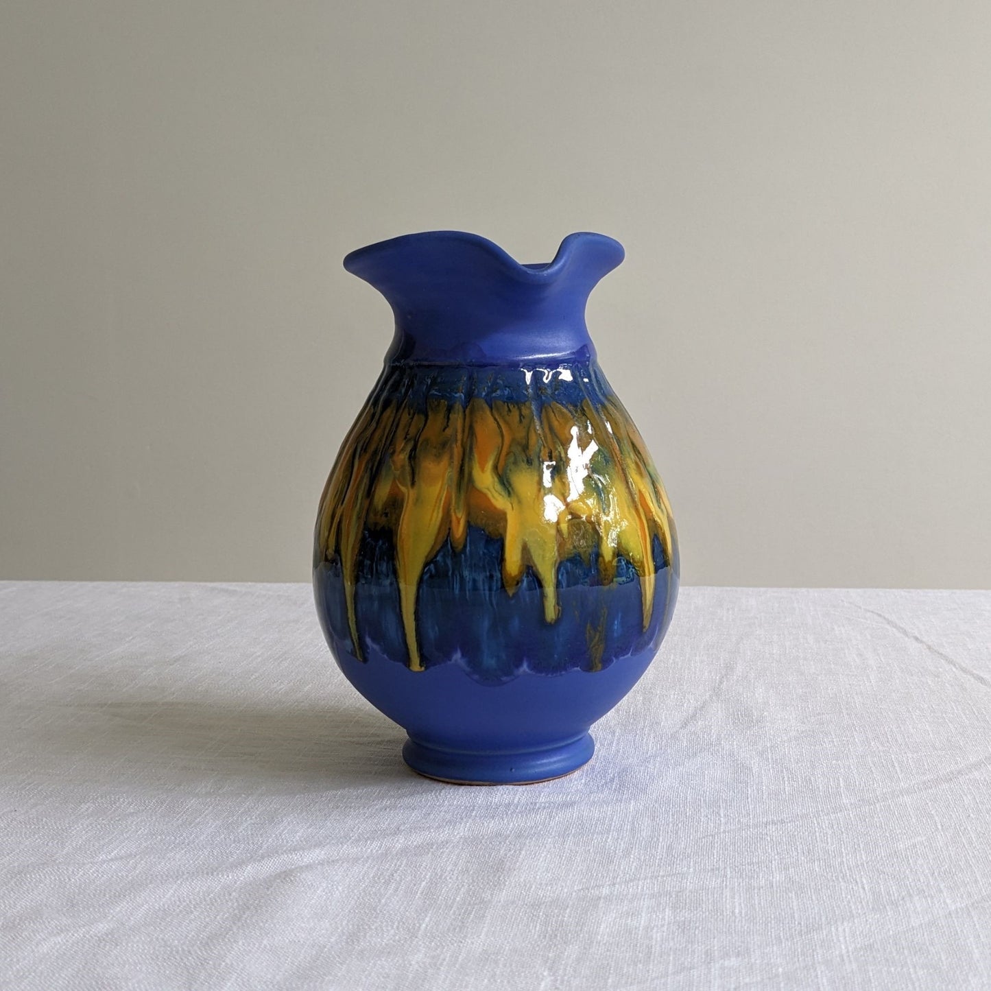 Greek Drip Glaze Jug