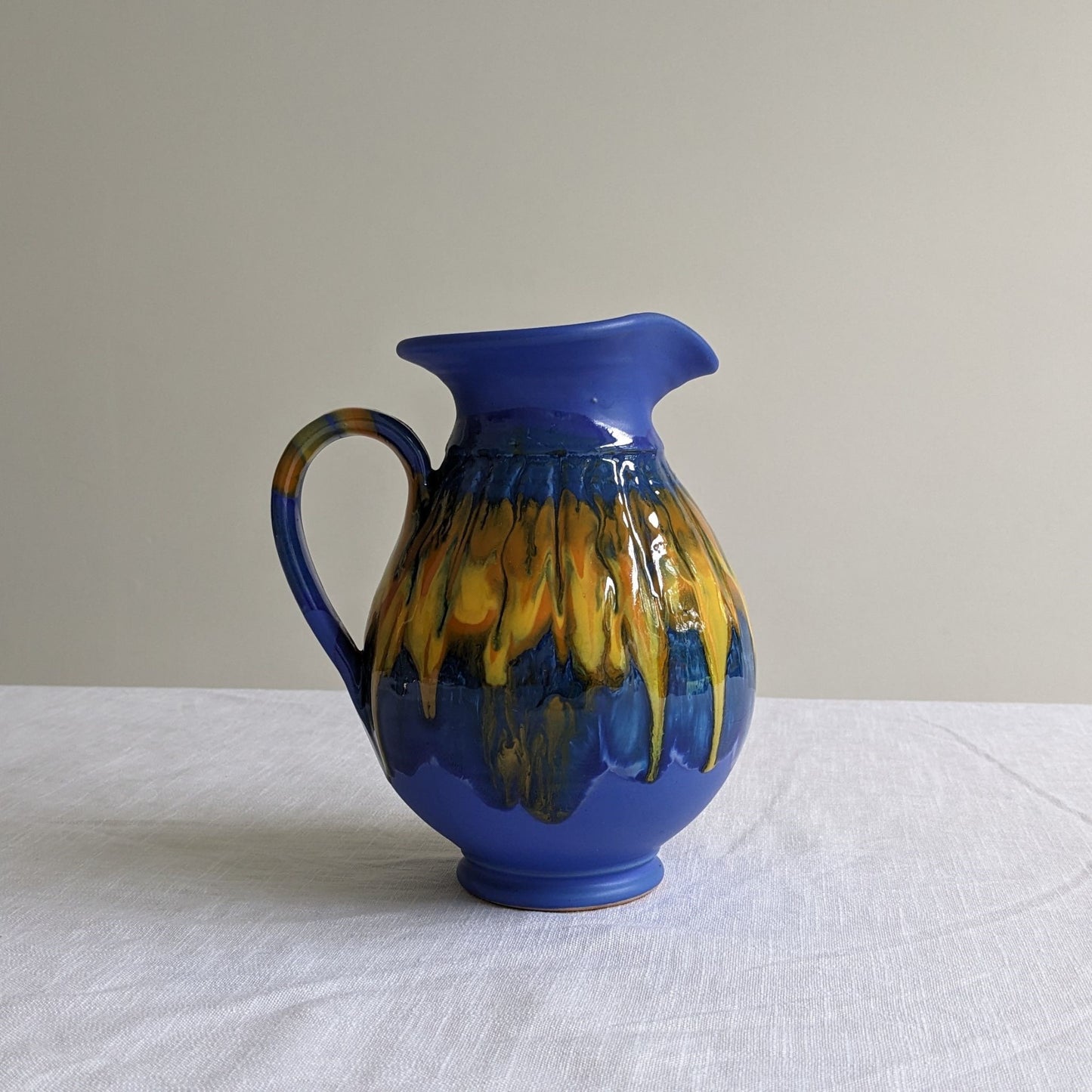 Greek Drip Glaze Jug