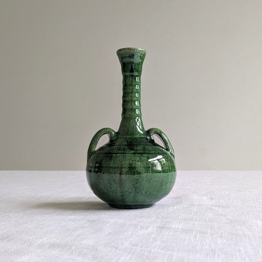 Spanish Green Glaze Vase