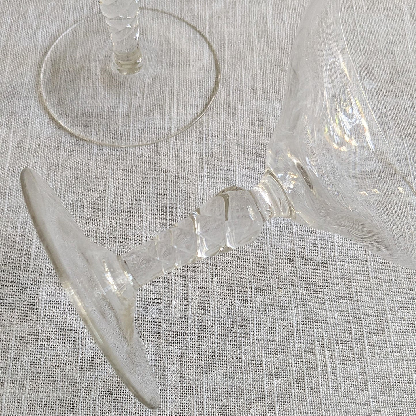 Twist Stem Champagne Coupes