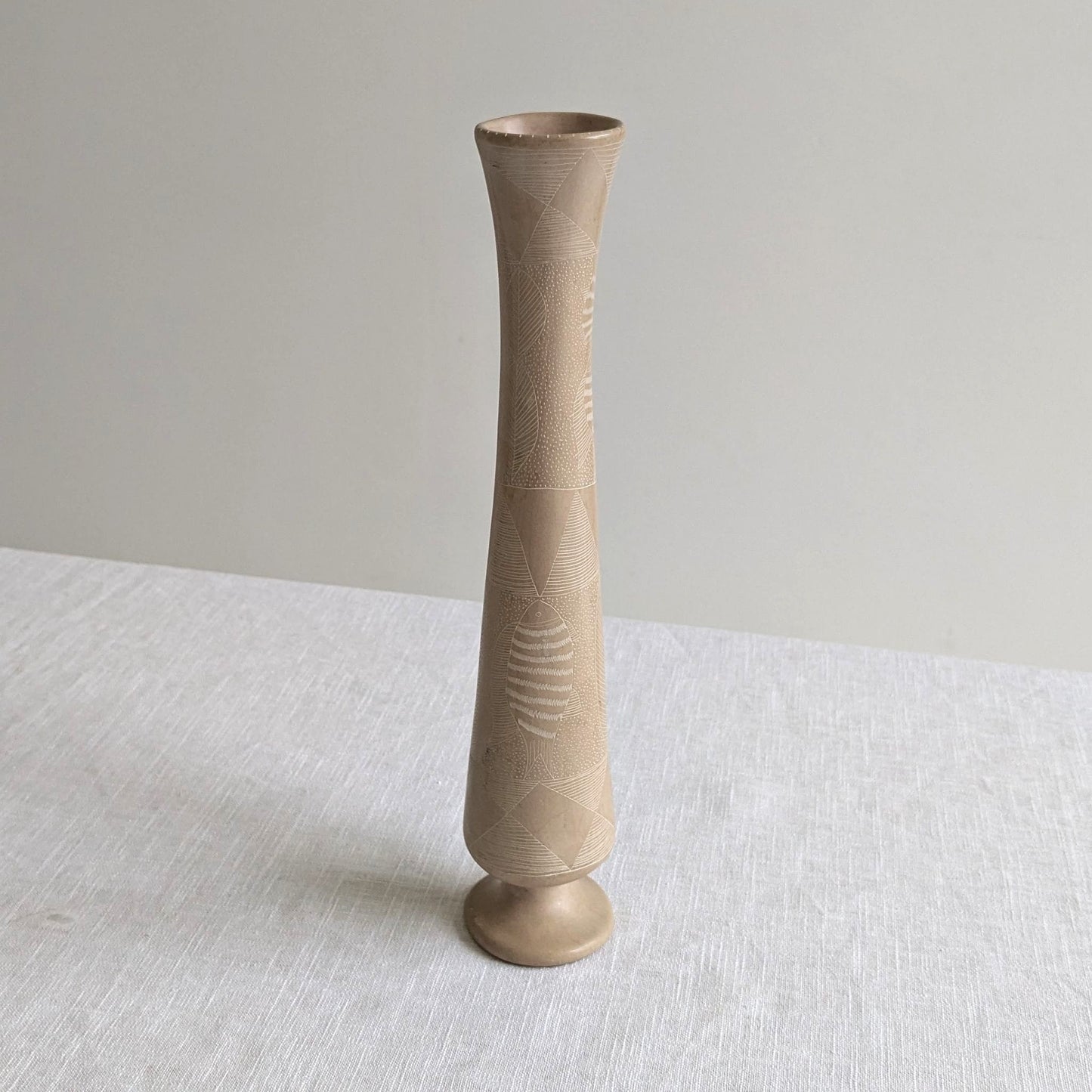 African Soapstone Vase