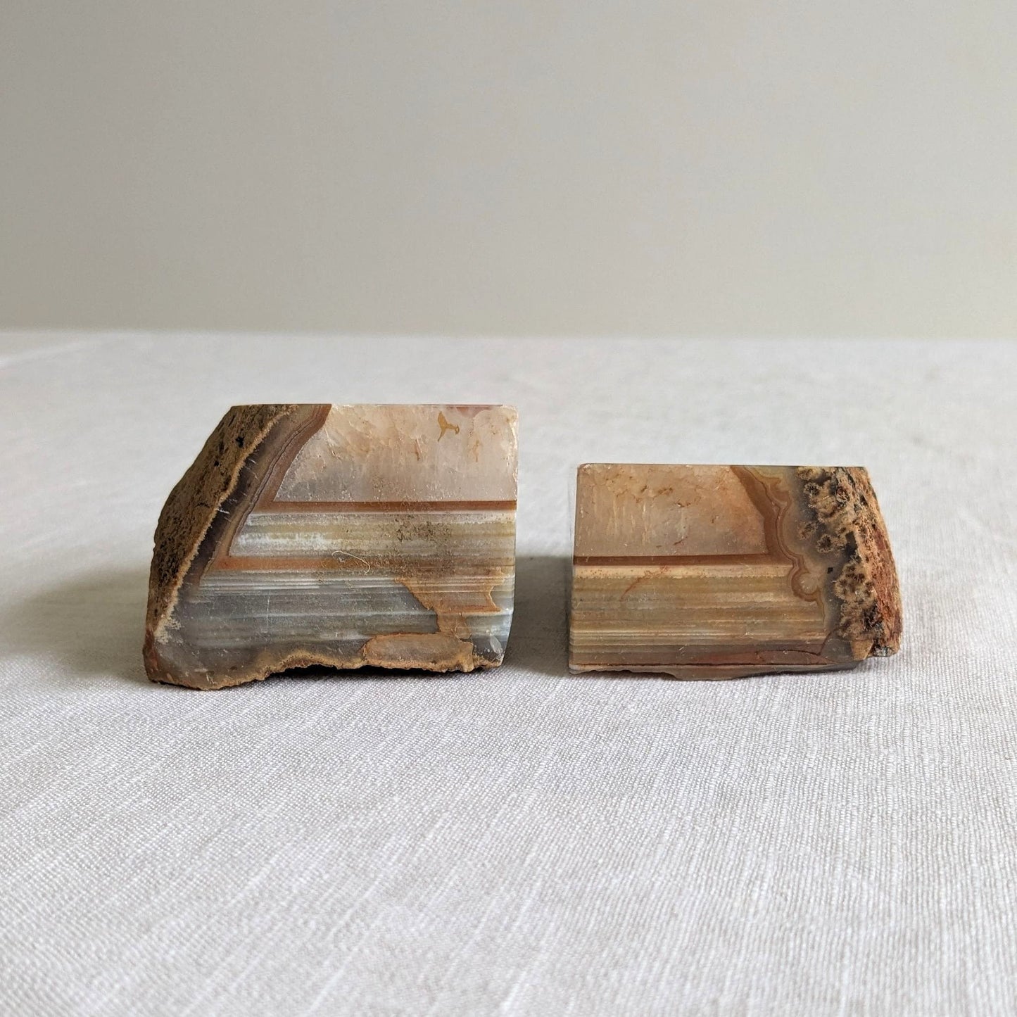 Natural Agate Bookends