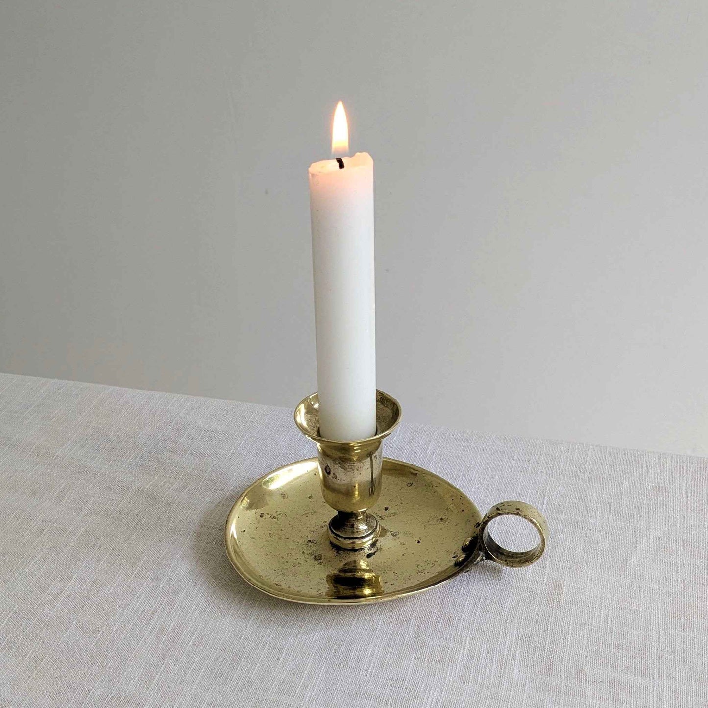 Aged Brass Chamberstick