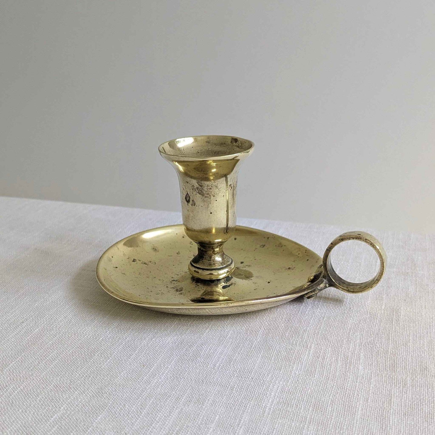 Aged Brass Chamberstick