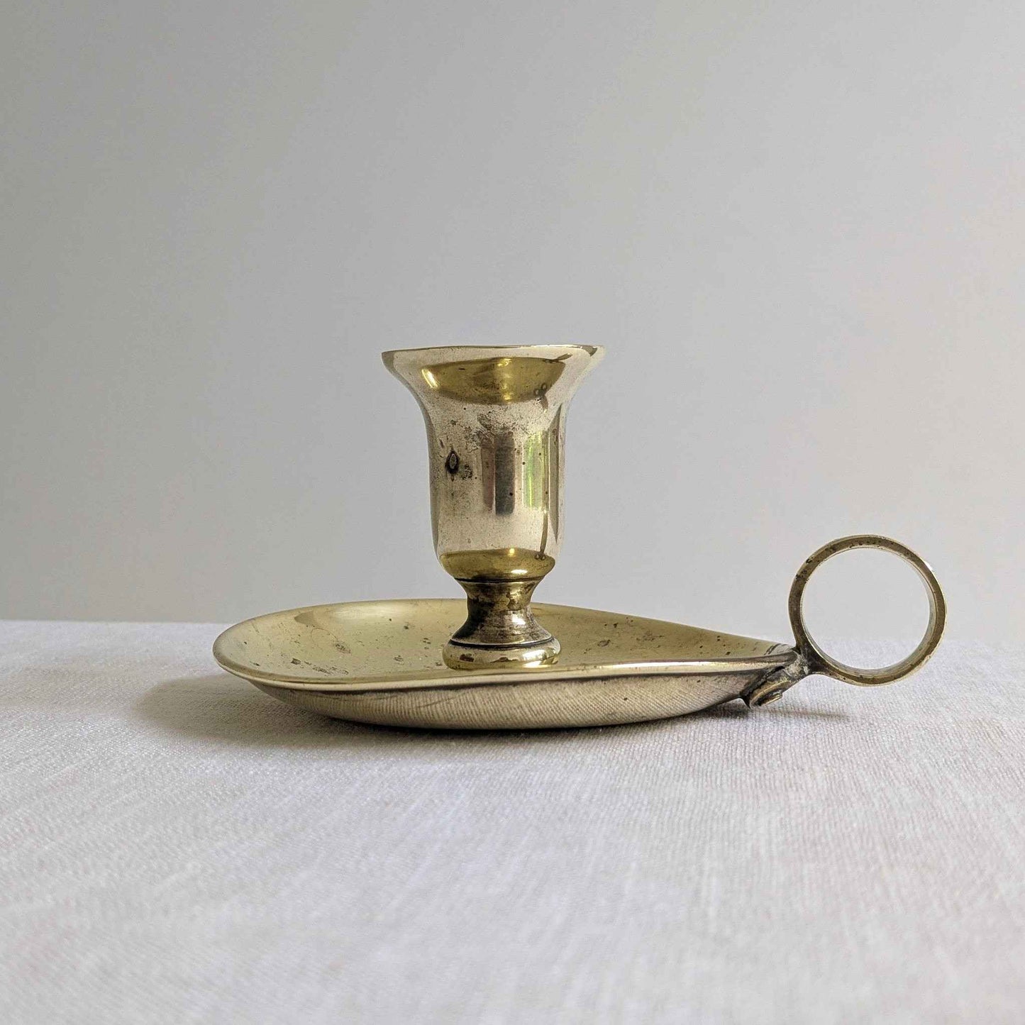 Aged Brass Chamberstick