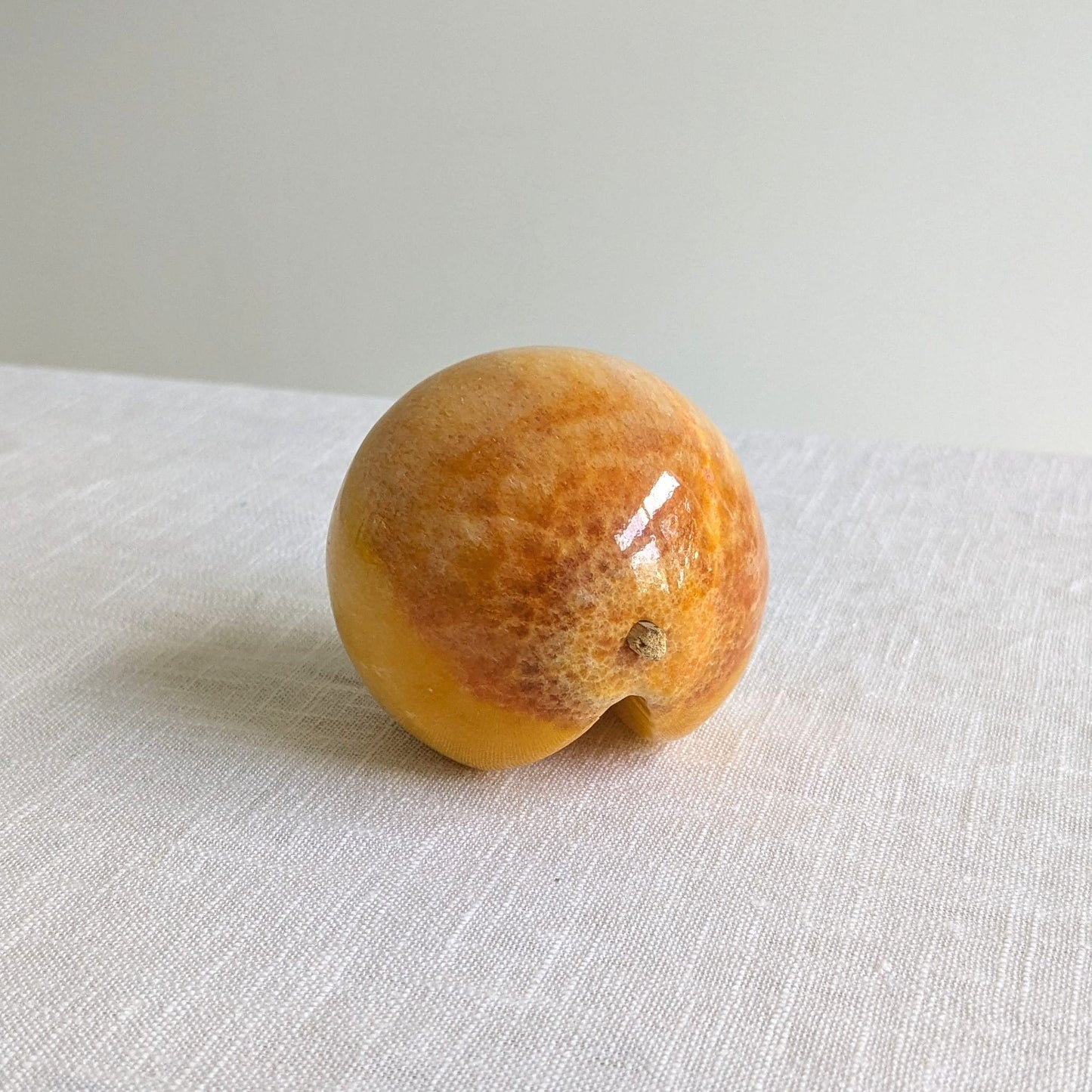 Mid Century Alabaster Peach