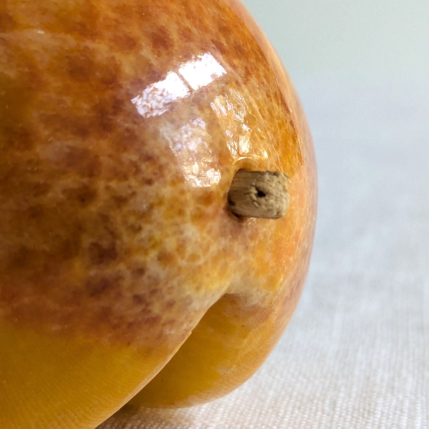 Mid Century Alabaster Peach