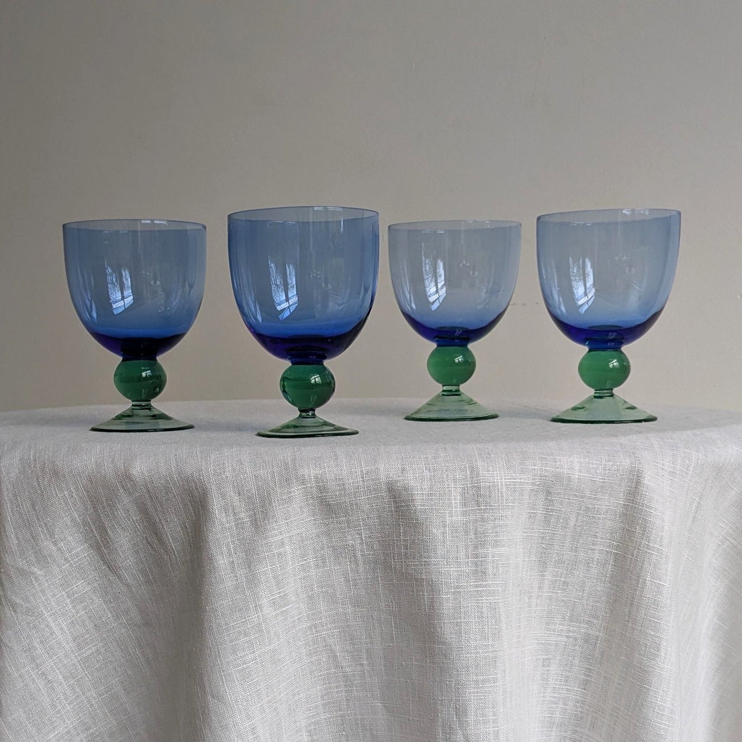Art Glass Wine Goblets