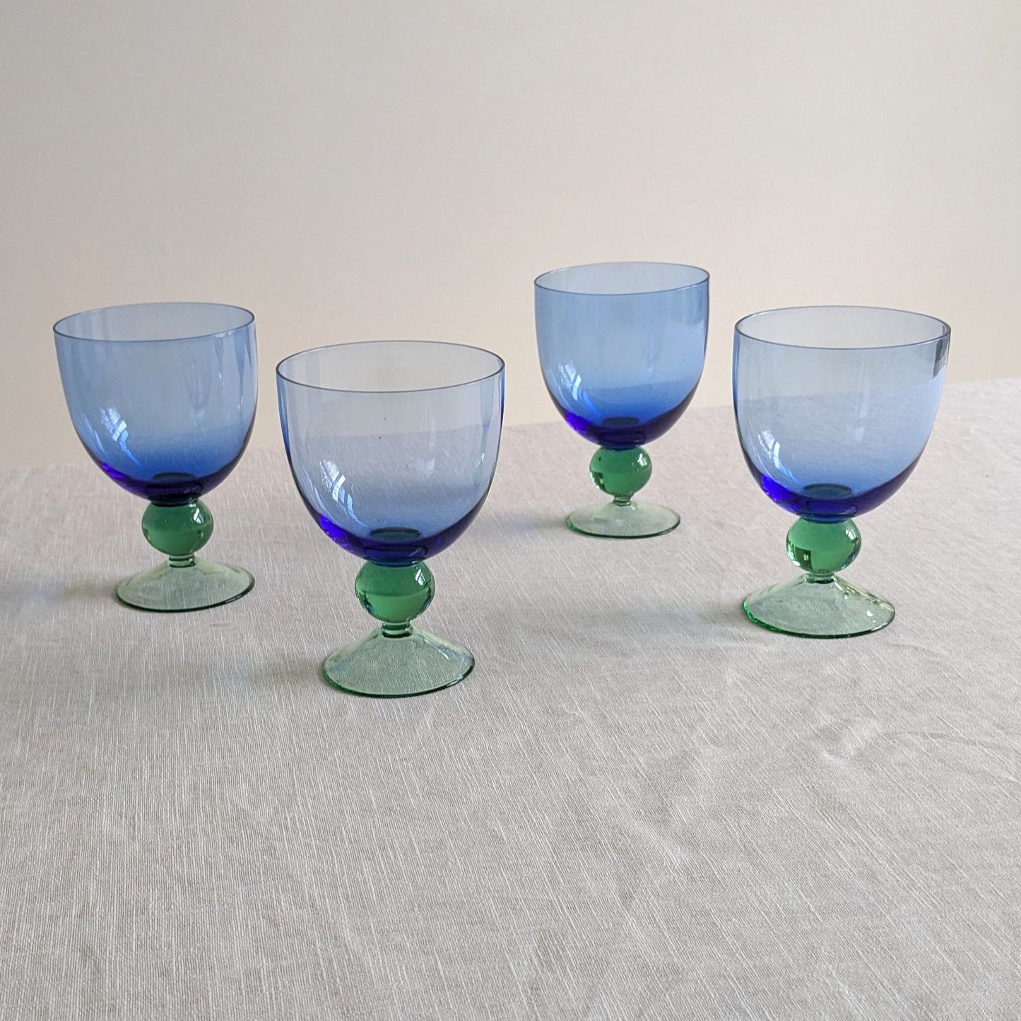 Art Glass Wine Goblets