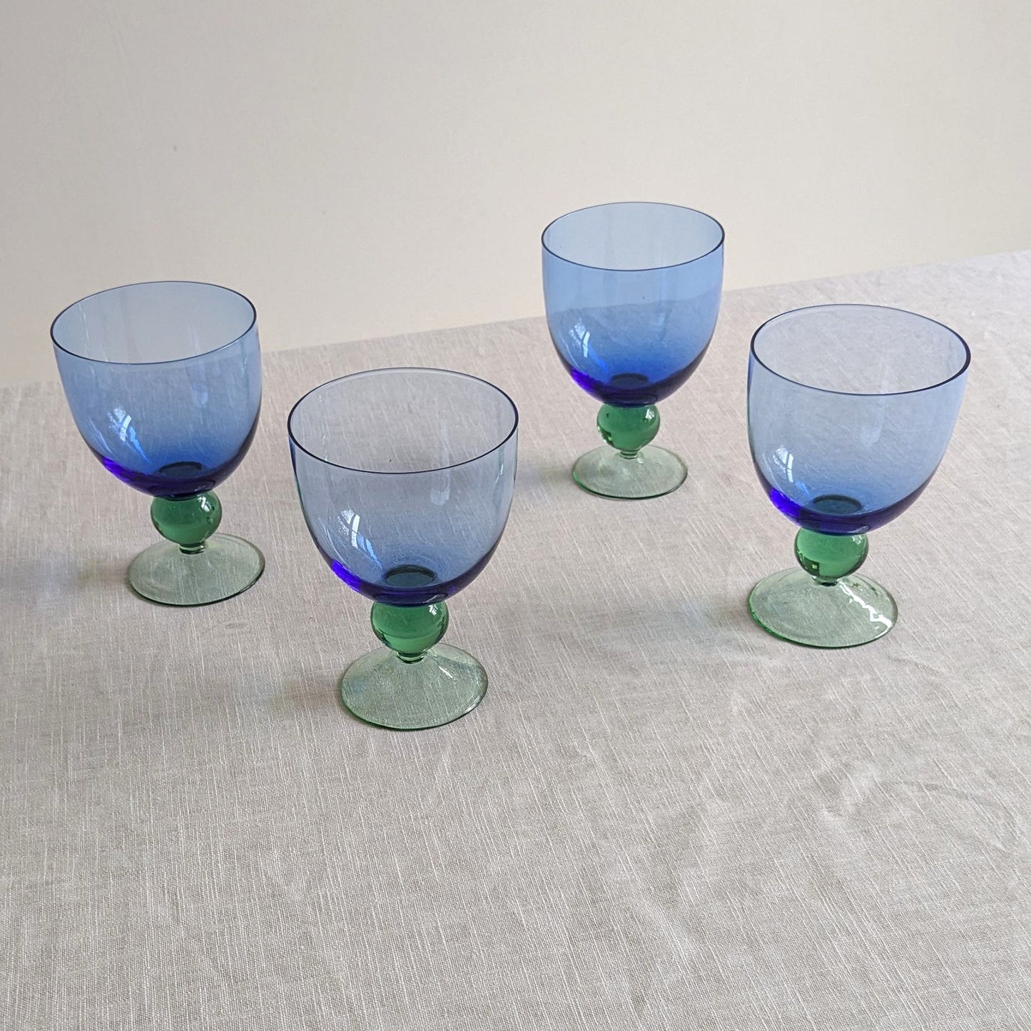 Art Glass Wine Goblets