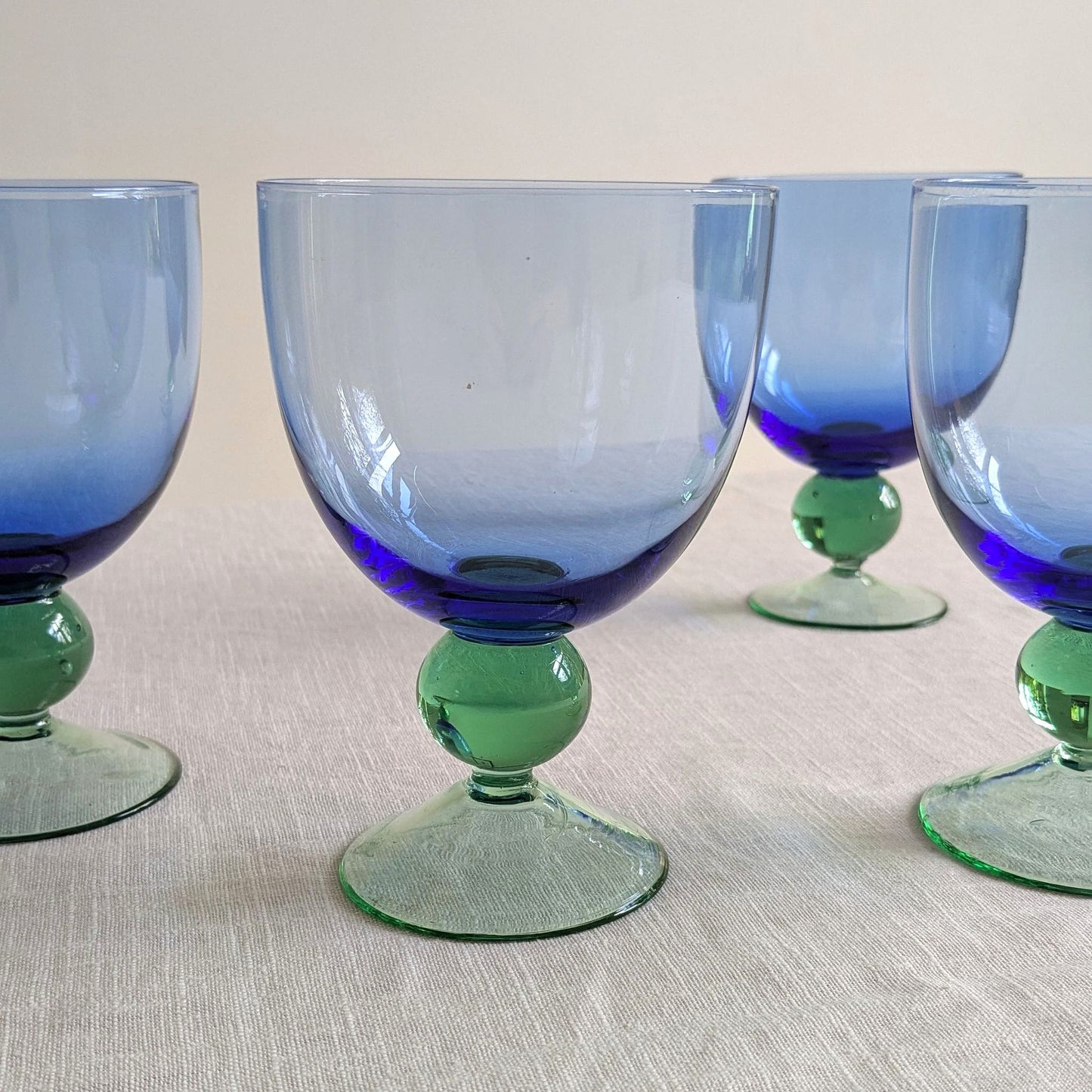 Art Glass Wine Goblets