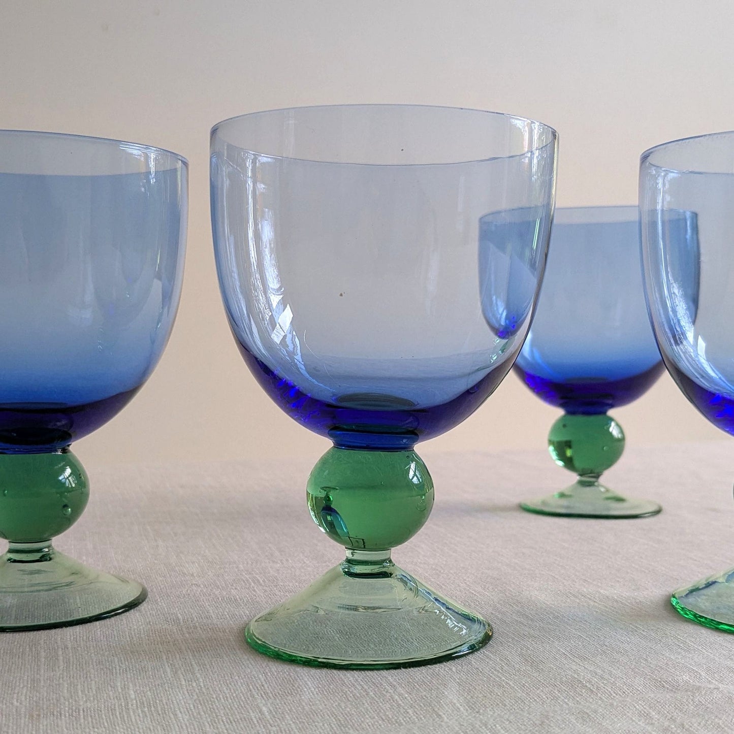 Art Glass Wine Goblets
