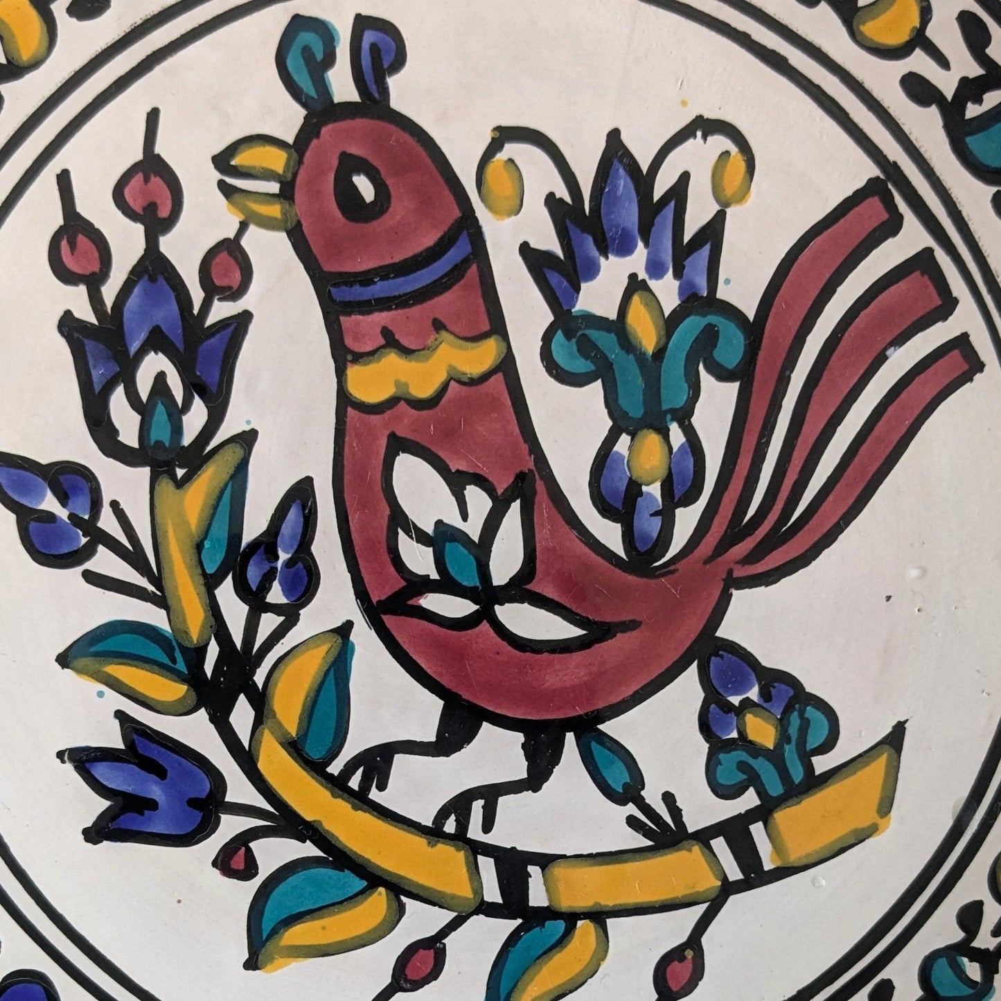 Tunisian Bird Wall Plate