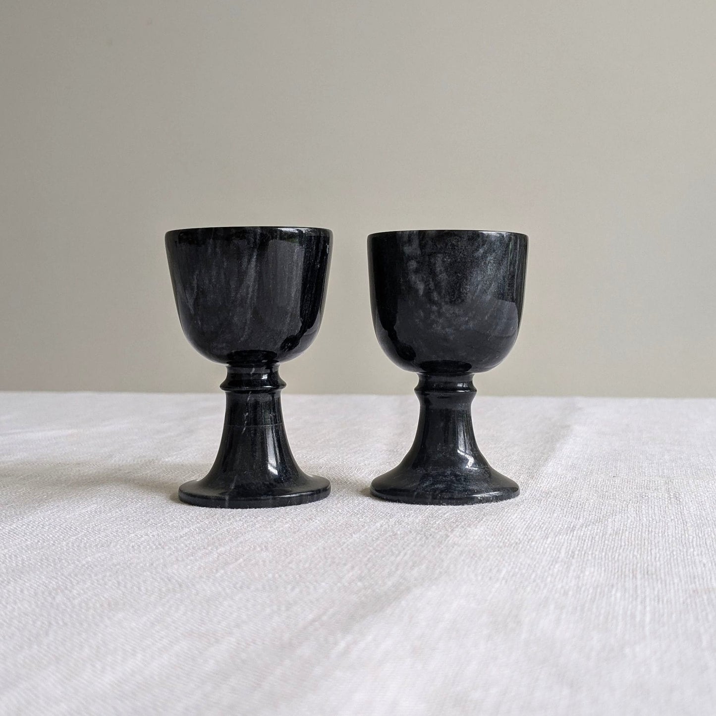 Black Marble Egg Cups