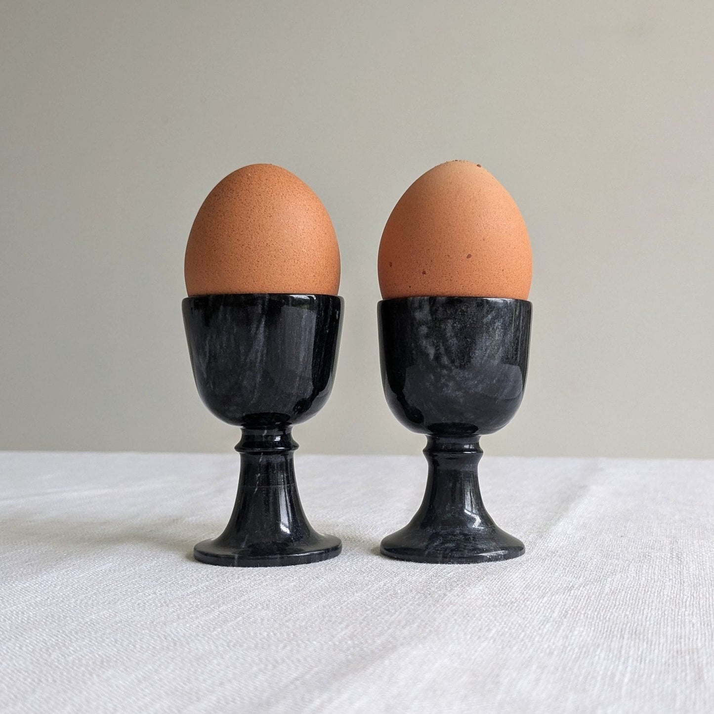 Black Marble Egg Cups
