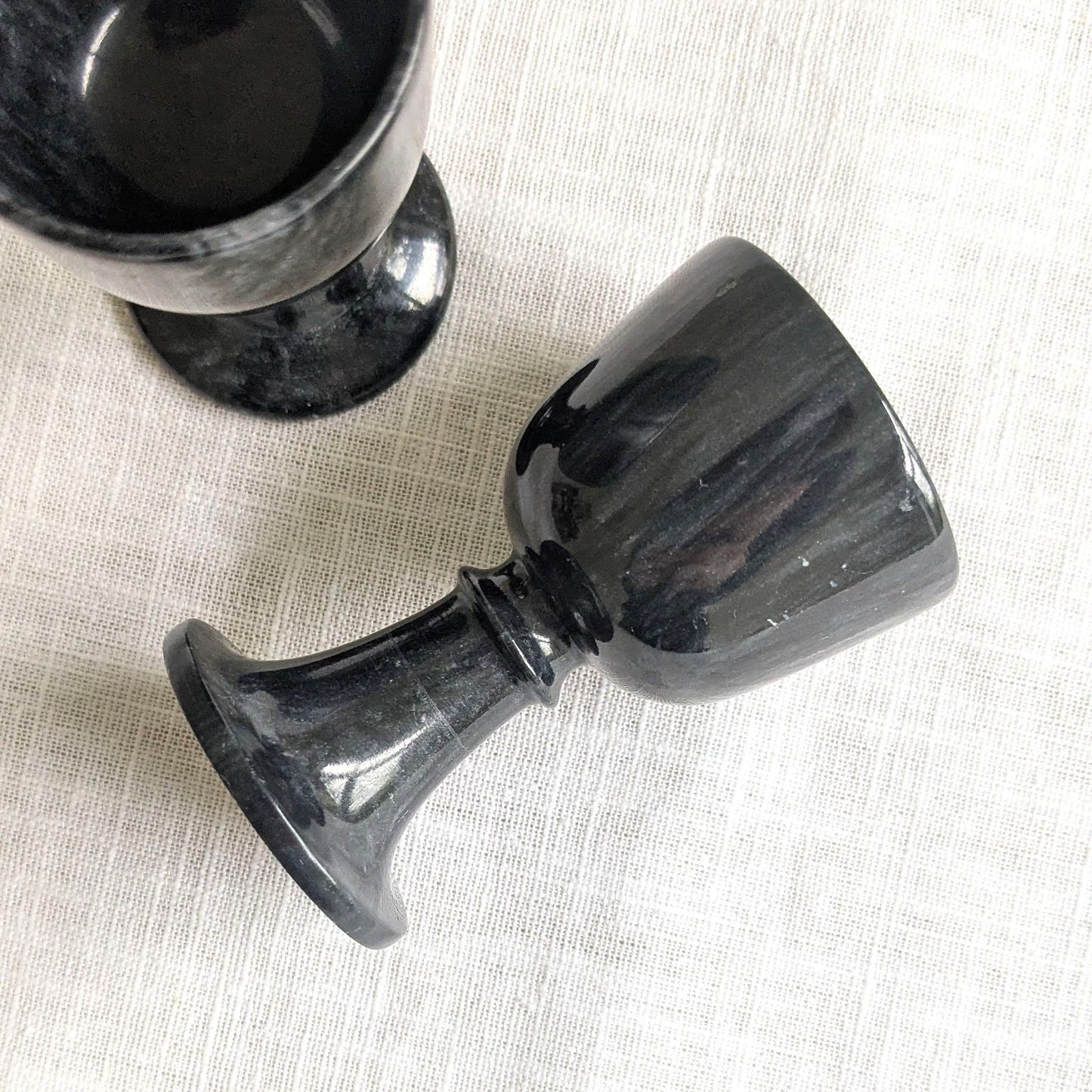 Black Marble Egg Cups
