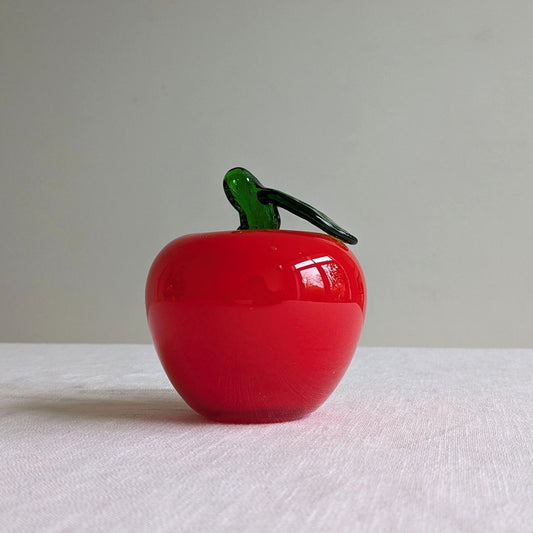 Mid Century Glass Apple