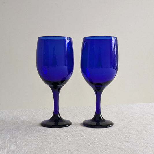 Libbey Cobalt Wine Glasses