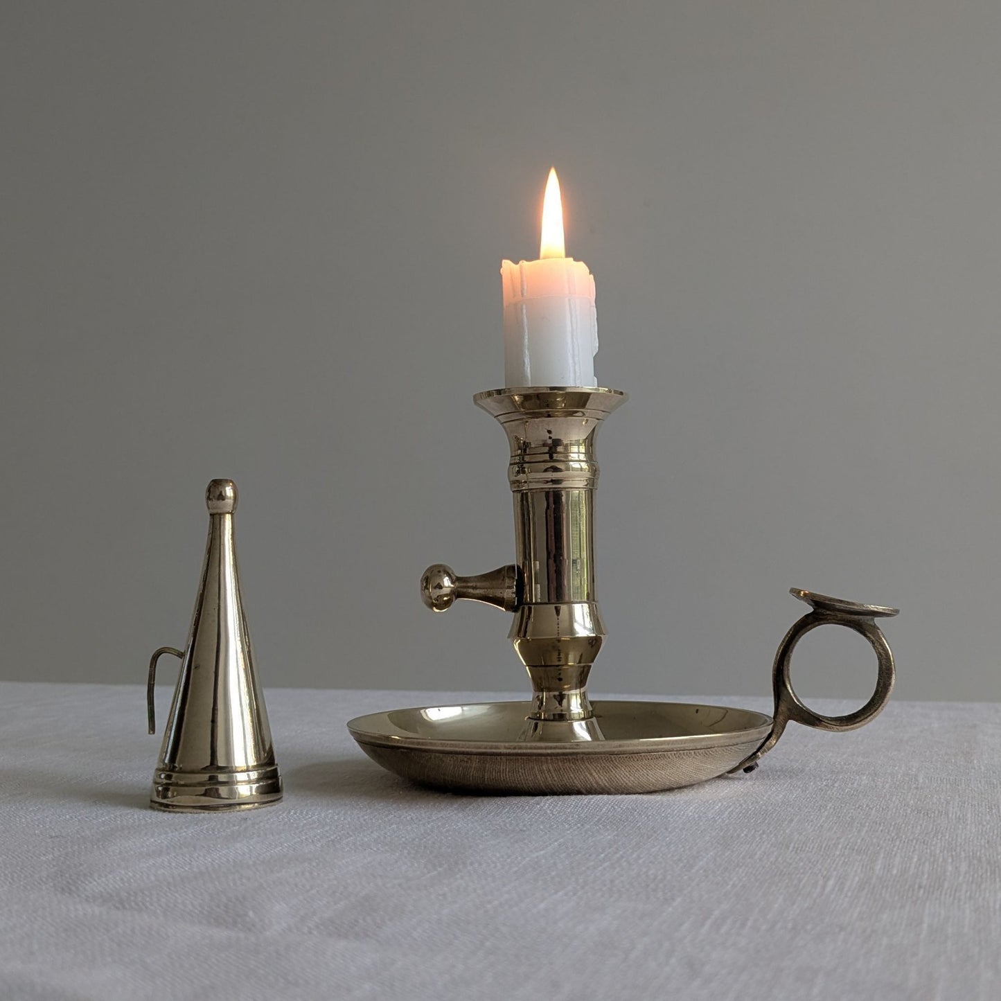 Brass Chamberstick & Snuffer