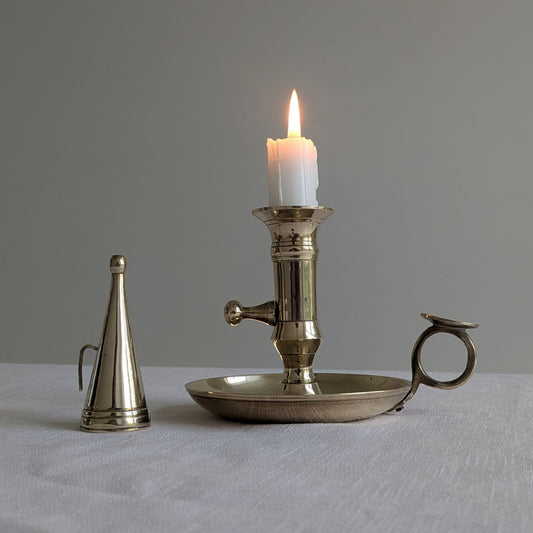 Brass Chamberstick & Snuffer