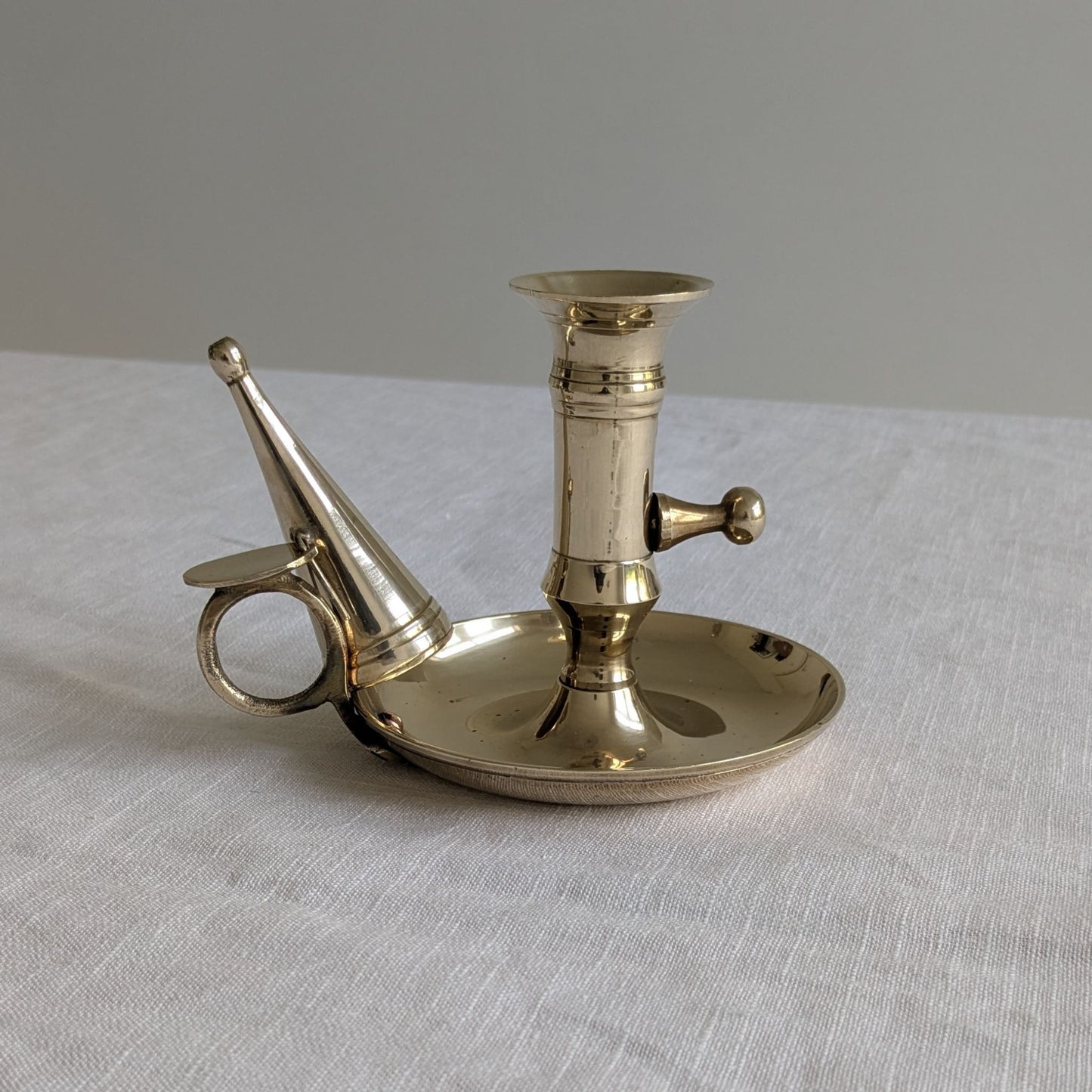 Brass Chamberstick & Snuffer