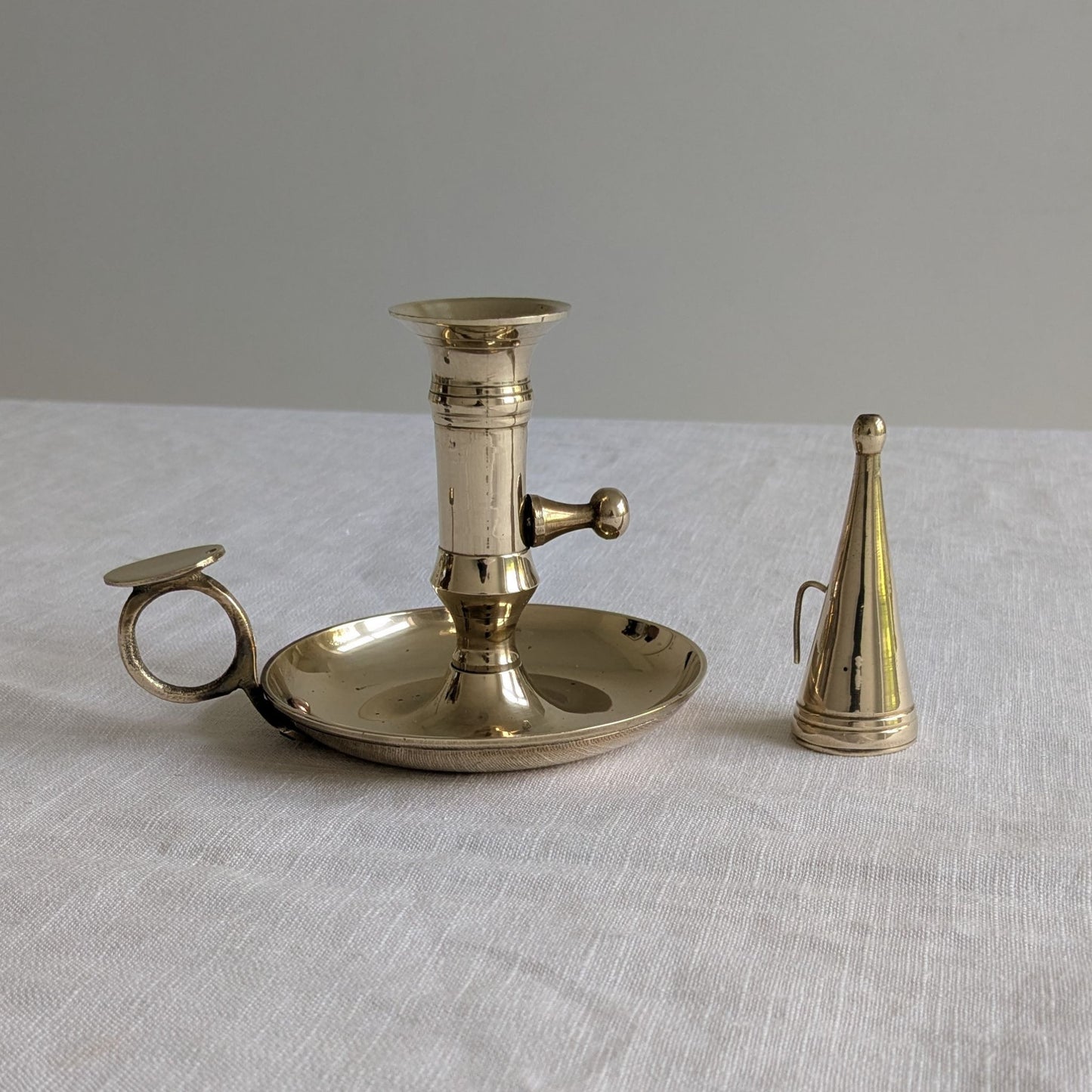 Brass Chamberstick & Snuffer