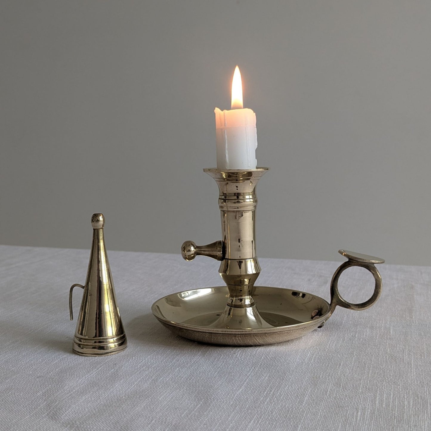 Brass Chamberstick & Snuffer