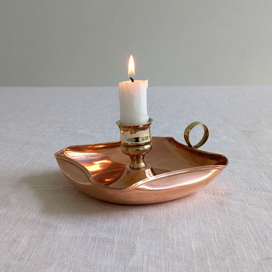 Copper & Brass Candle Holder