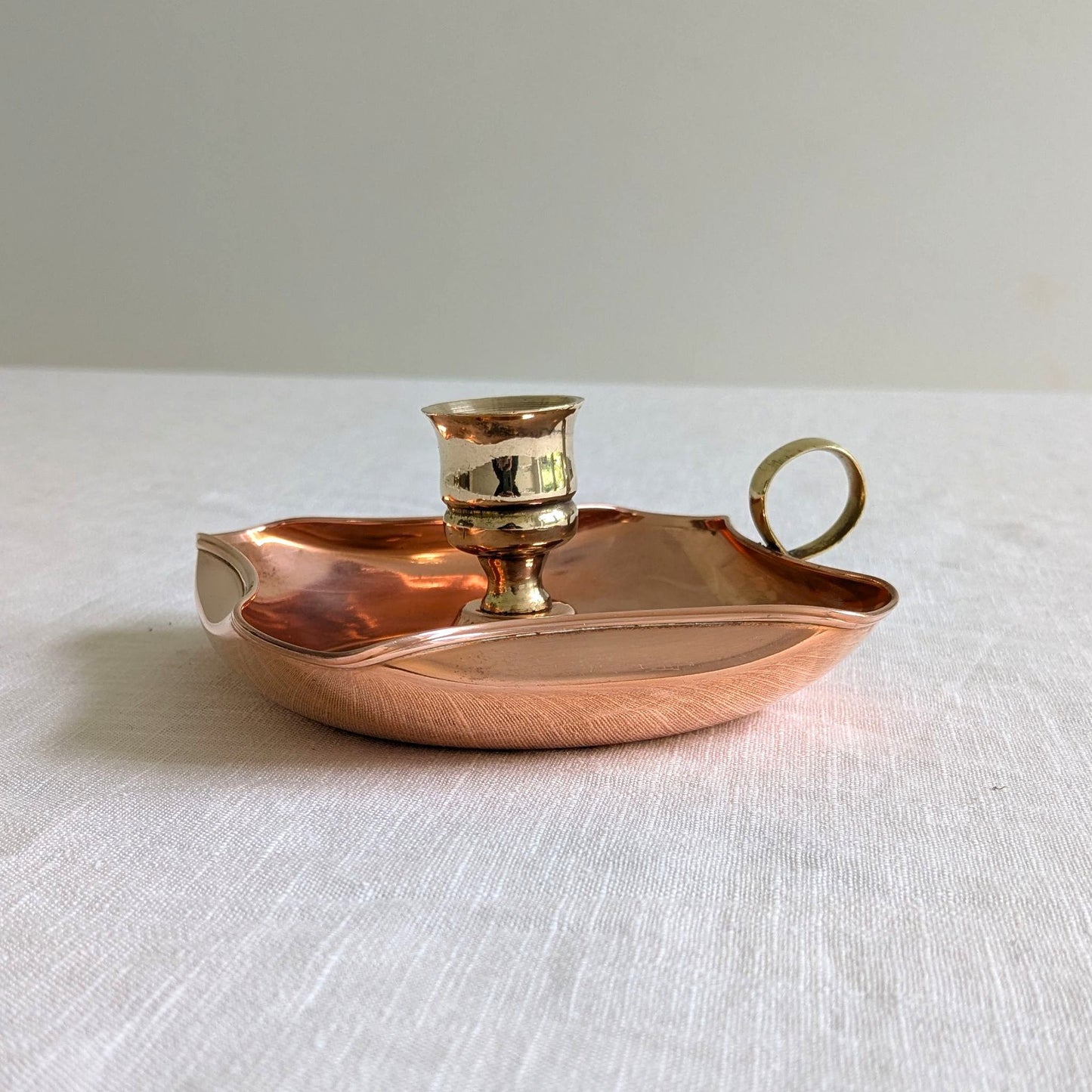 Copper & Brass Candle Holder