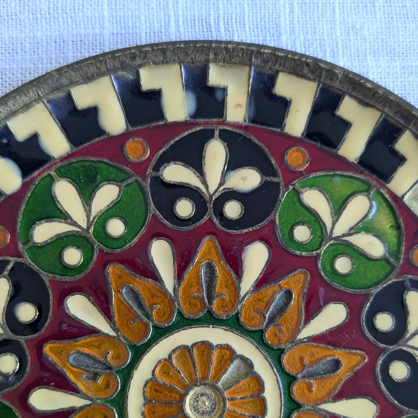 Brass Mandala Plates Pair
