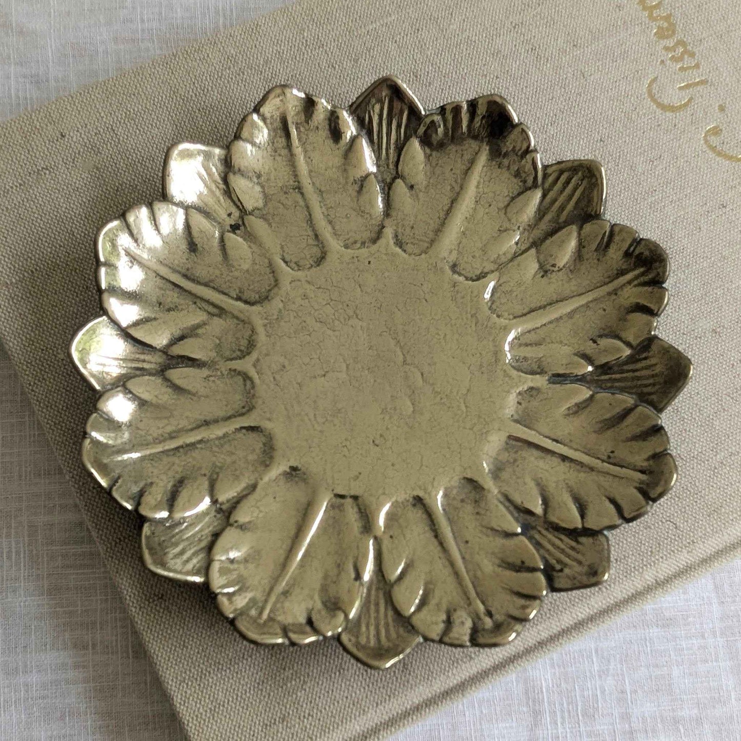 Brass Flower Dish