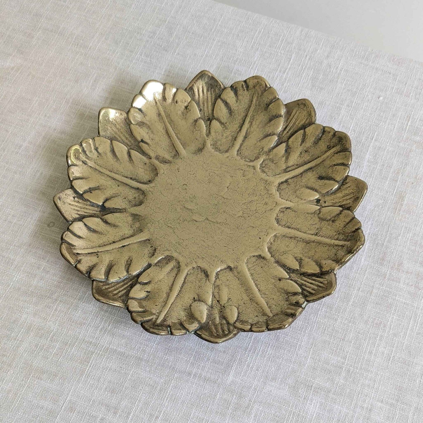 Brass Flower Dish