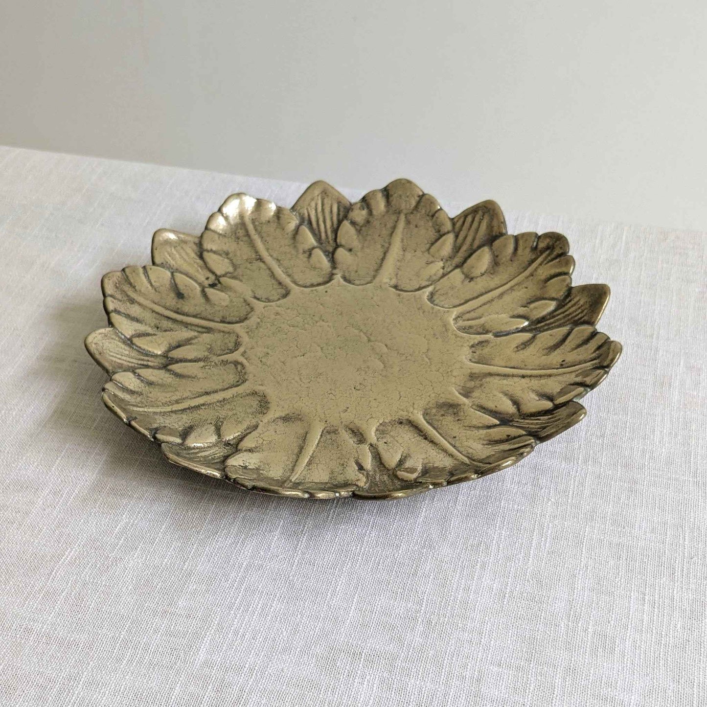 Brass Flower Dish