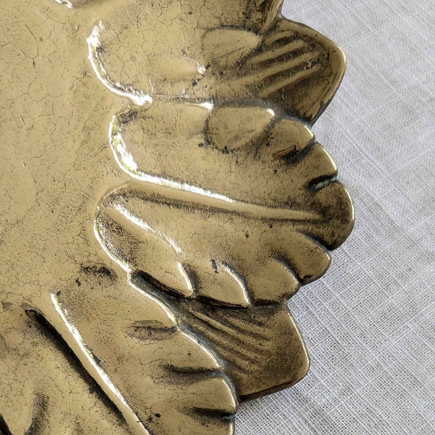 Brass Flower Dish