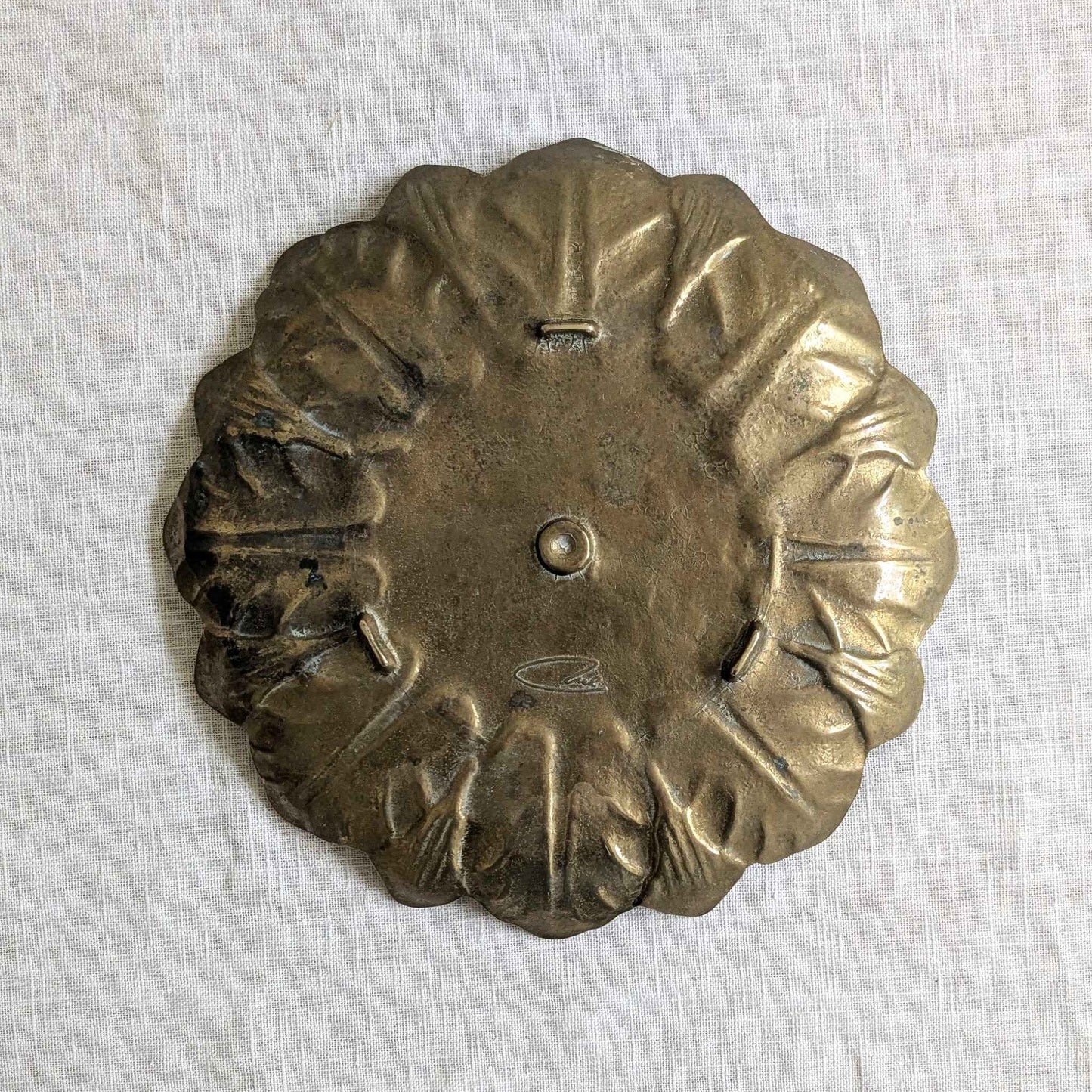 Brass Flower Dish