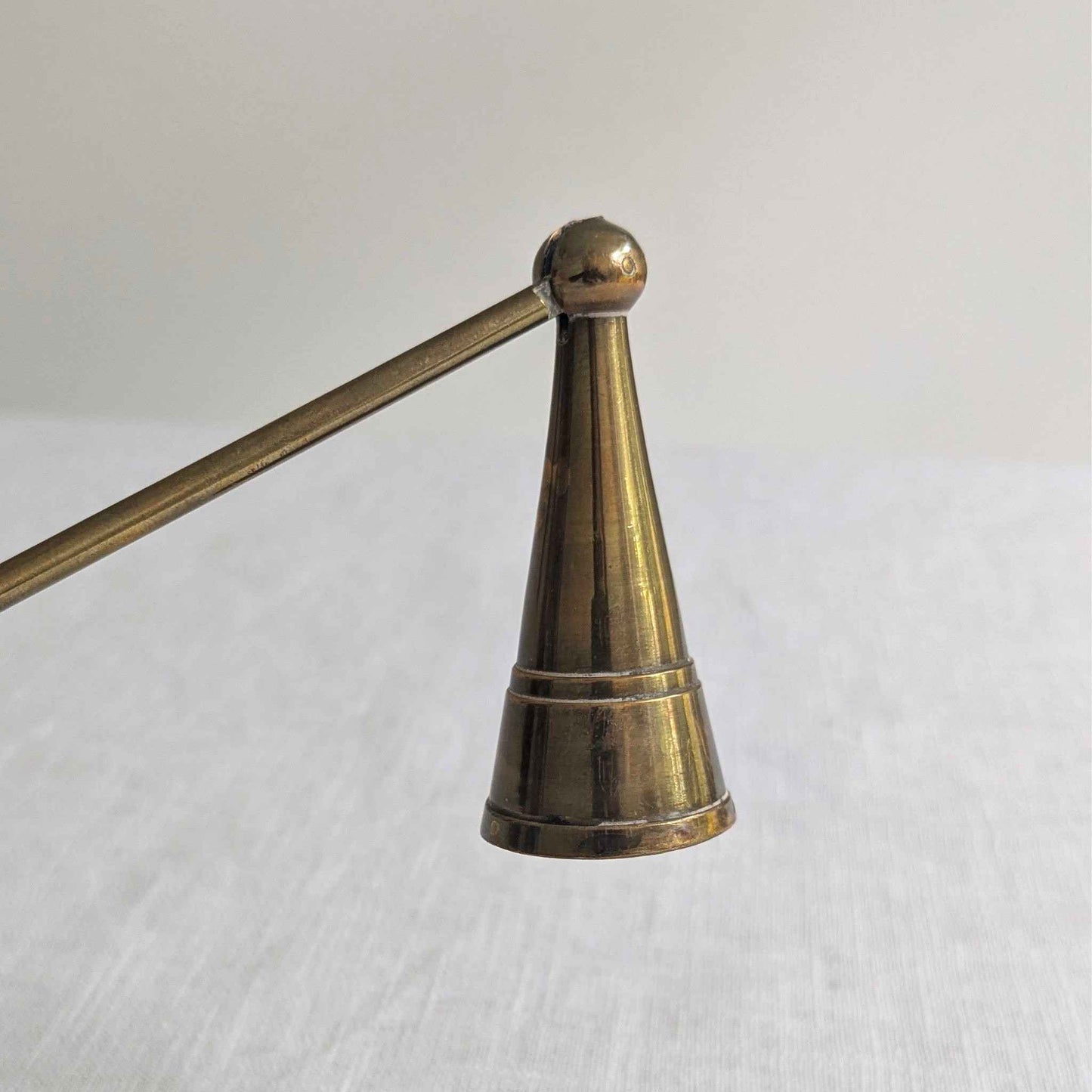 Hinged Brass Candle Snuffer