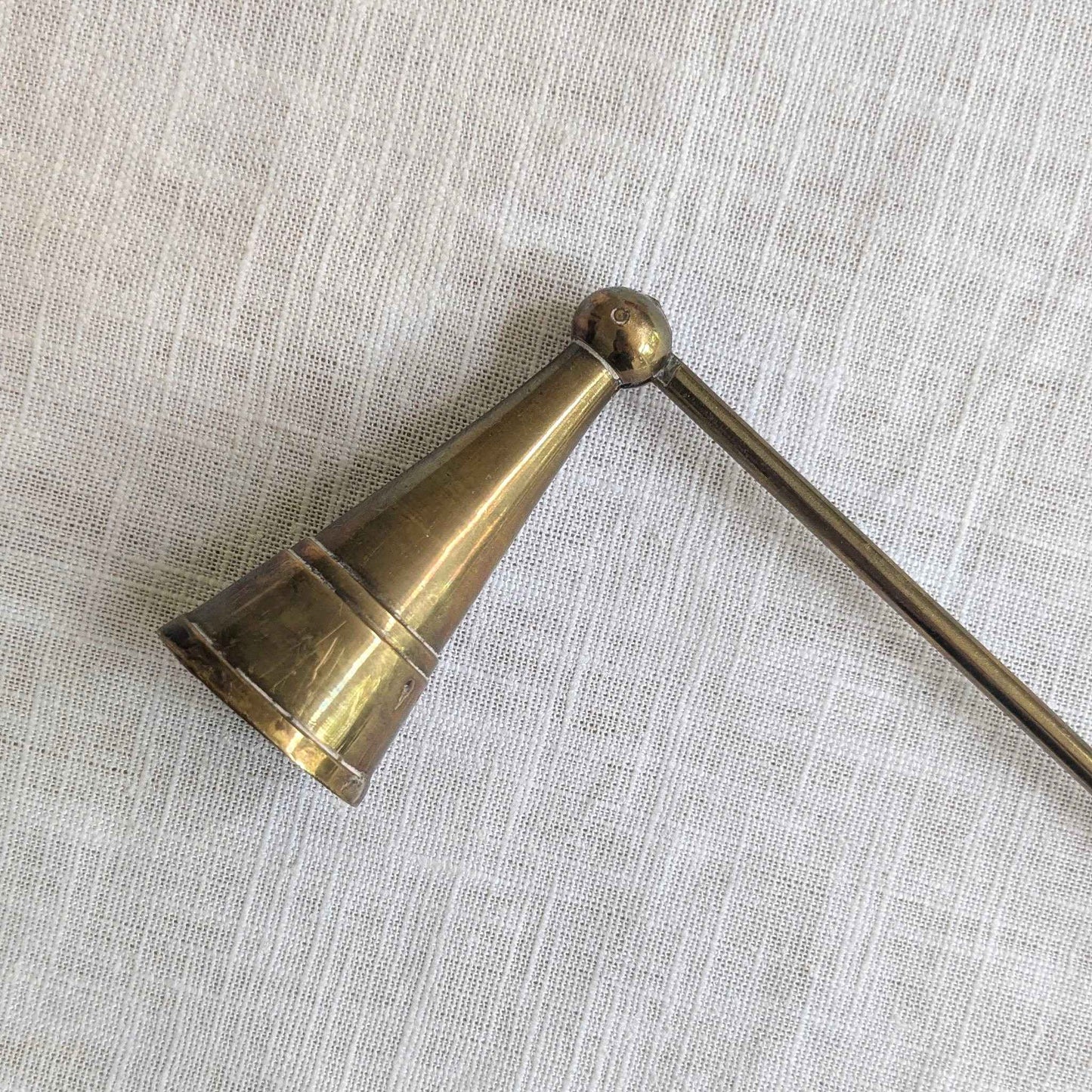 Hinged Brass Candle Snuffer